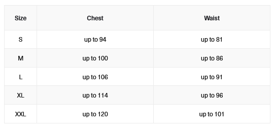 DRYROBE MENS JACKET 24 0 Size Chart